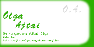 olga ajtai business card